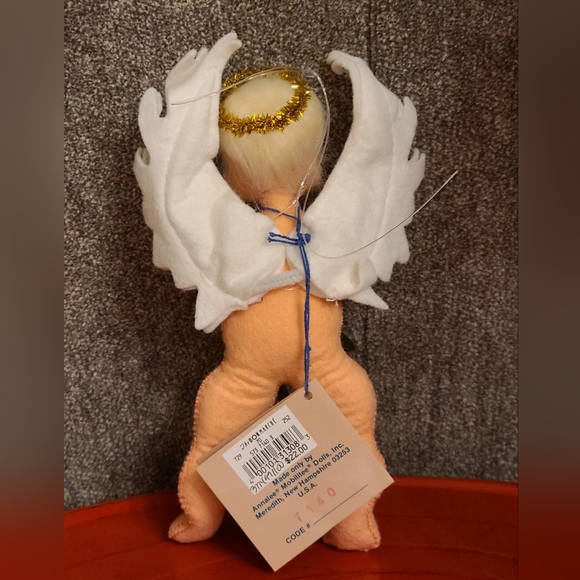 NWT Vintage Annalee 7" Mistletoe Cherub Mobilitee Doll 1992 - Picture 3 of 10